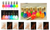 Kit de Esmaltes Neon Luminous com  12 Cores