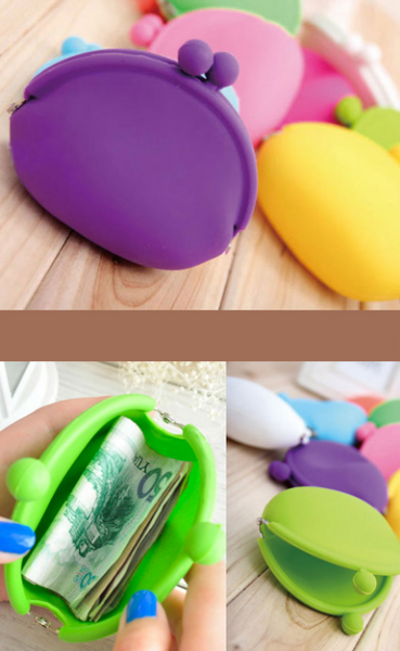 Porta-moedas de silicone